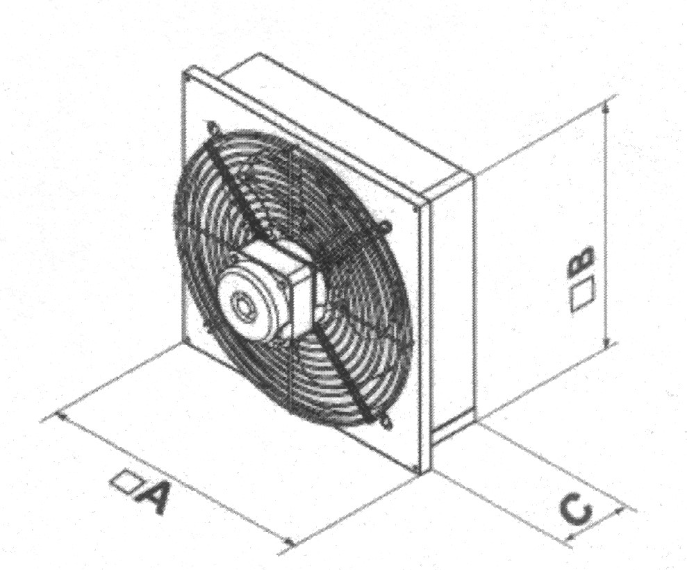 Вентилятор осевой оконный ВО – 1,7-220В