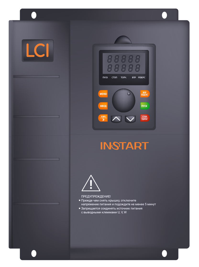 Преобразователь частоты с пожарным режимом LCI-G30/P37-4+LCI-FM