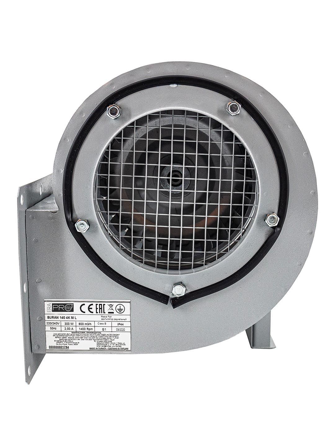 Вентилятор радиальный BURAN 140 220V Лв0 4полюс ERA PRO